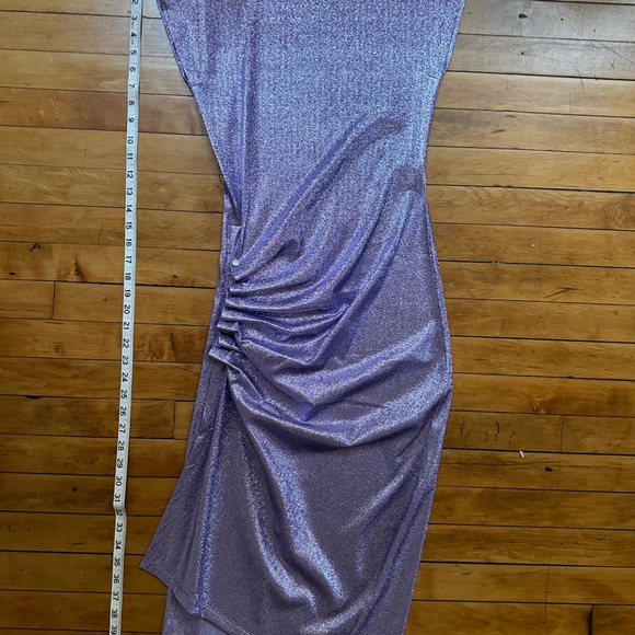 Paco Rabbane Purple Glitter Dress - Picture 6 of 6